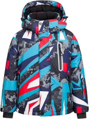WOWULOVELY Girls Boy's Winter Ski Jackets Waterproof Kids Snowboarding Jacket Snow Coat Thicken Warm Hooded Ski Jacket