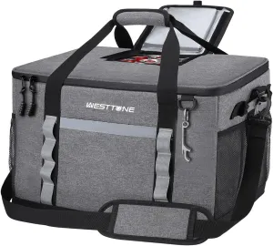 WTVIDAS 75Cans Soft Cooler Bag，Soft Sided Cooler Bags Insulated，Insulated Lunch Bag for Camping，Large Leakproof Camping Cooler，Beach Coolers，Protable Camping Cooler，Folding Shopping Bags