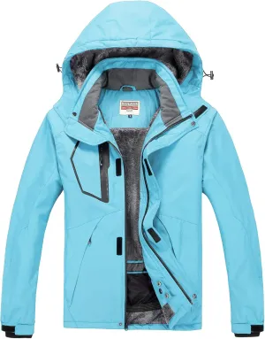 WULFUL Men's Waterproof Ski Jacket Warm Winter Snow Coat Mountain Windbreaker