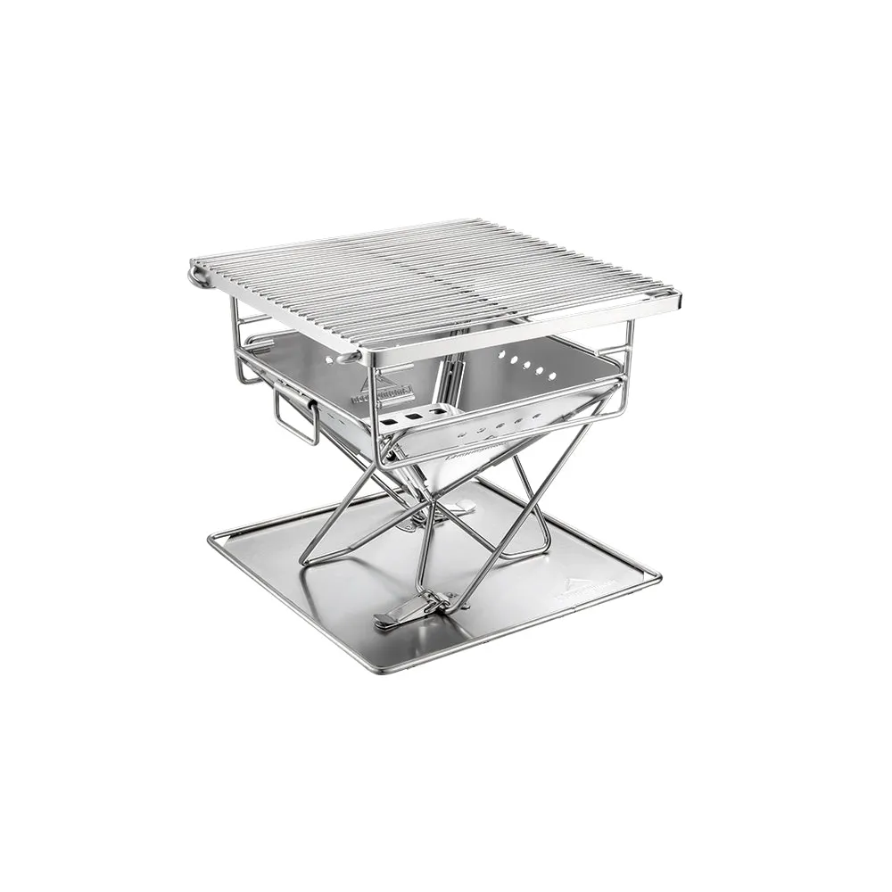 X-MINI-PRO Tabletop Charcoal Grill, 9.65-inch Portable Wood Burning Grill & Fire Pit with Carrying Bag