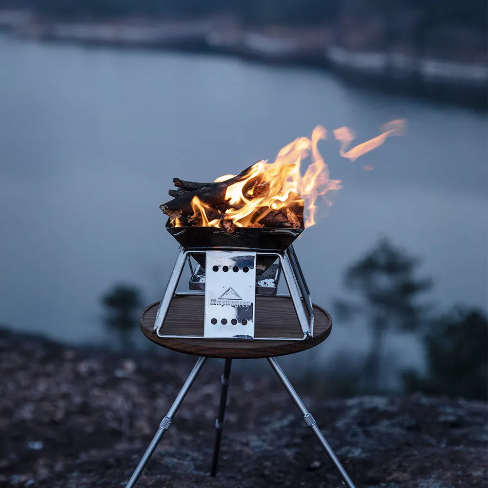 X-MINI Small Portable Stainless Steel Tabletop Charcoal Grill with Carry Bag