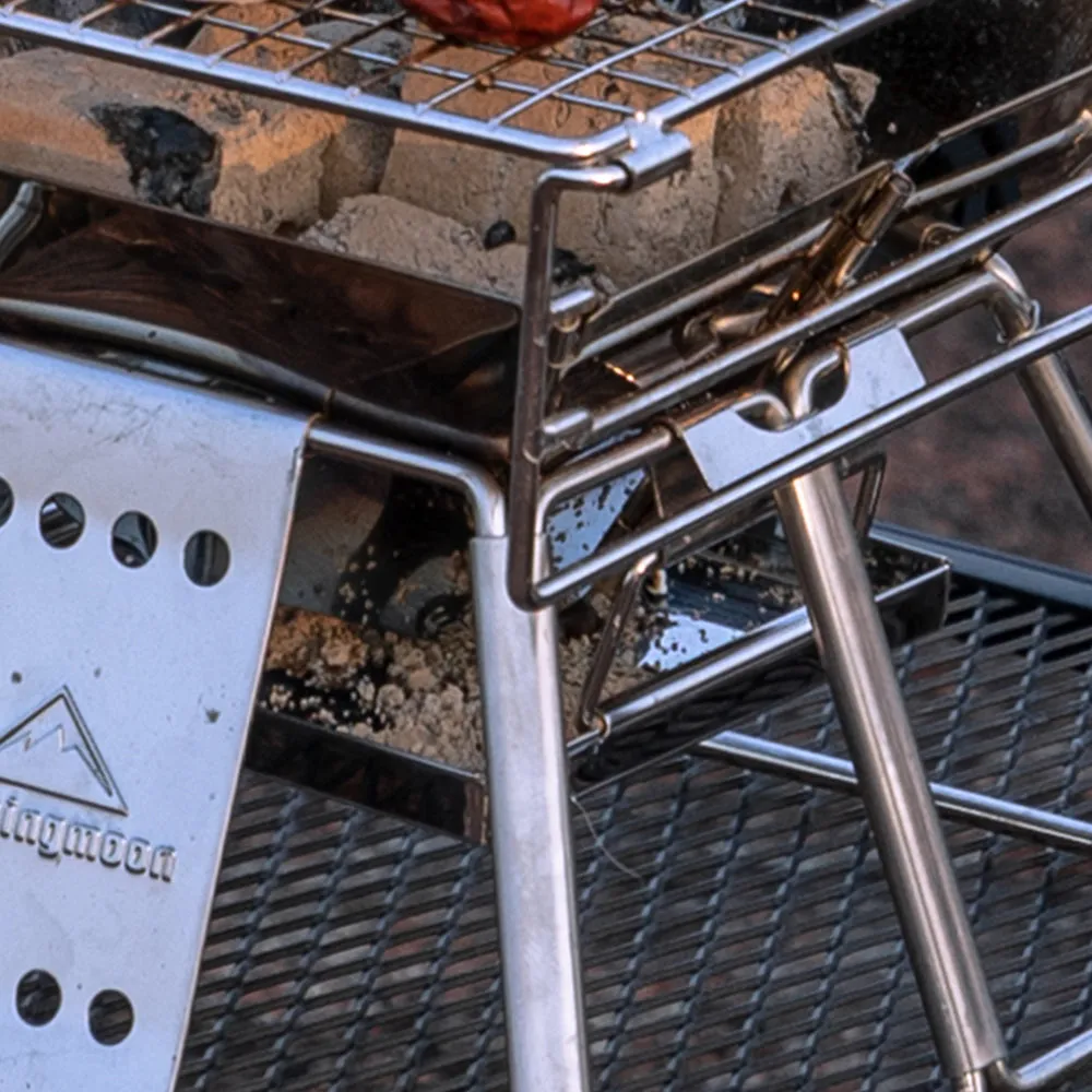 X-MINI Small Portable Stainless Steel Tabletop Charcoal Grill with Carry Bag