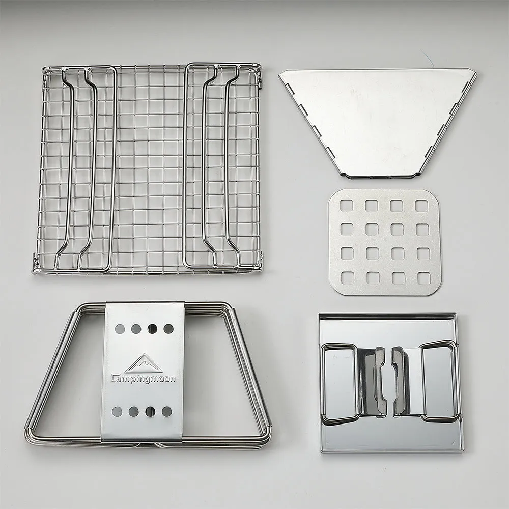 X-MINI Small Portable Stainless Steel Tabletop Charcoal Grill with Carry Bag