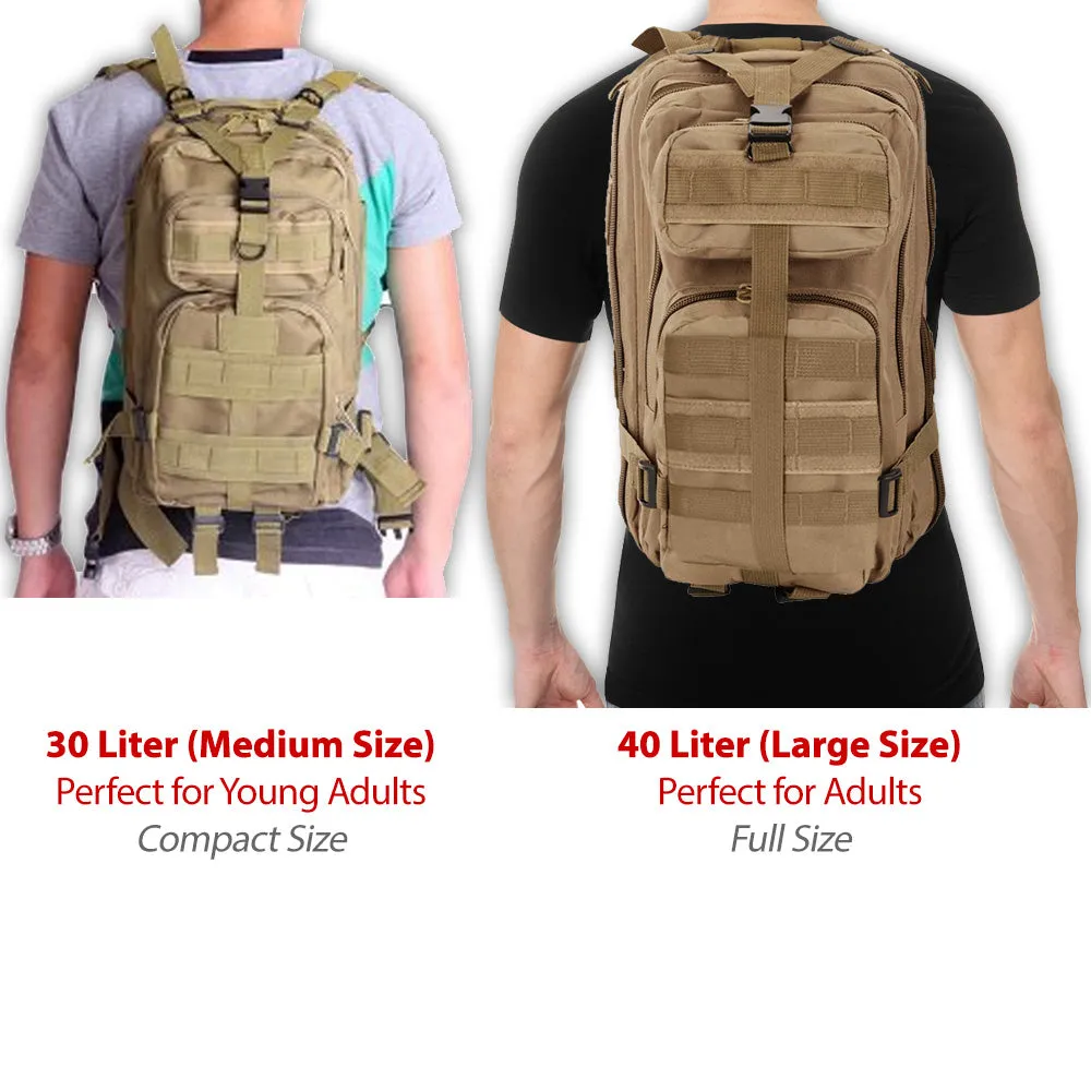 XGear-MB40 – Large Tactical Backpack Survival Assault Bag 40 Liter