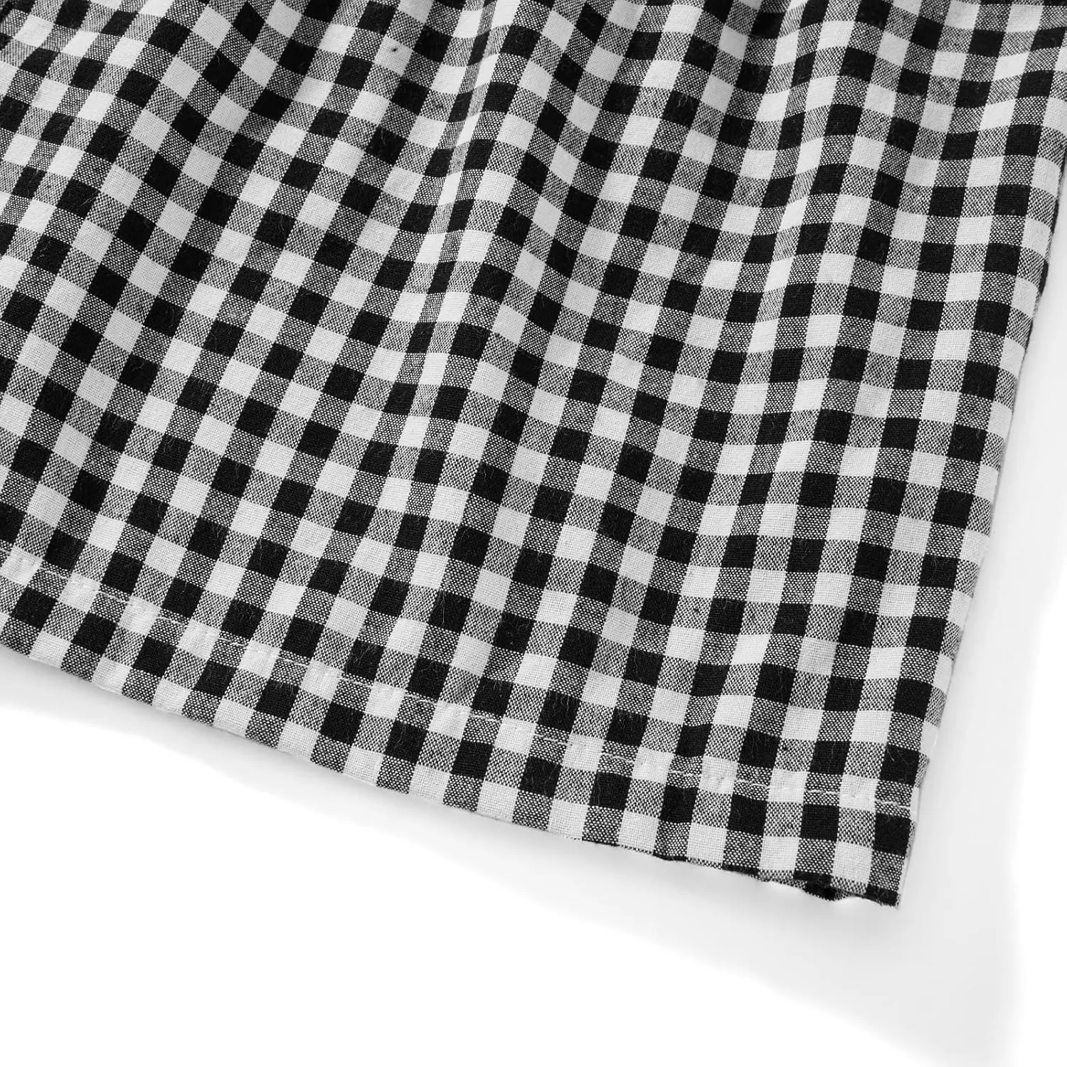 Y2k Women Gingham Boxer Shorts Low Rise Micro Pajamas PJ Sleep Short Pants Plaid Sleepwear Sleeping Lounge Bottoms
