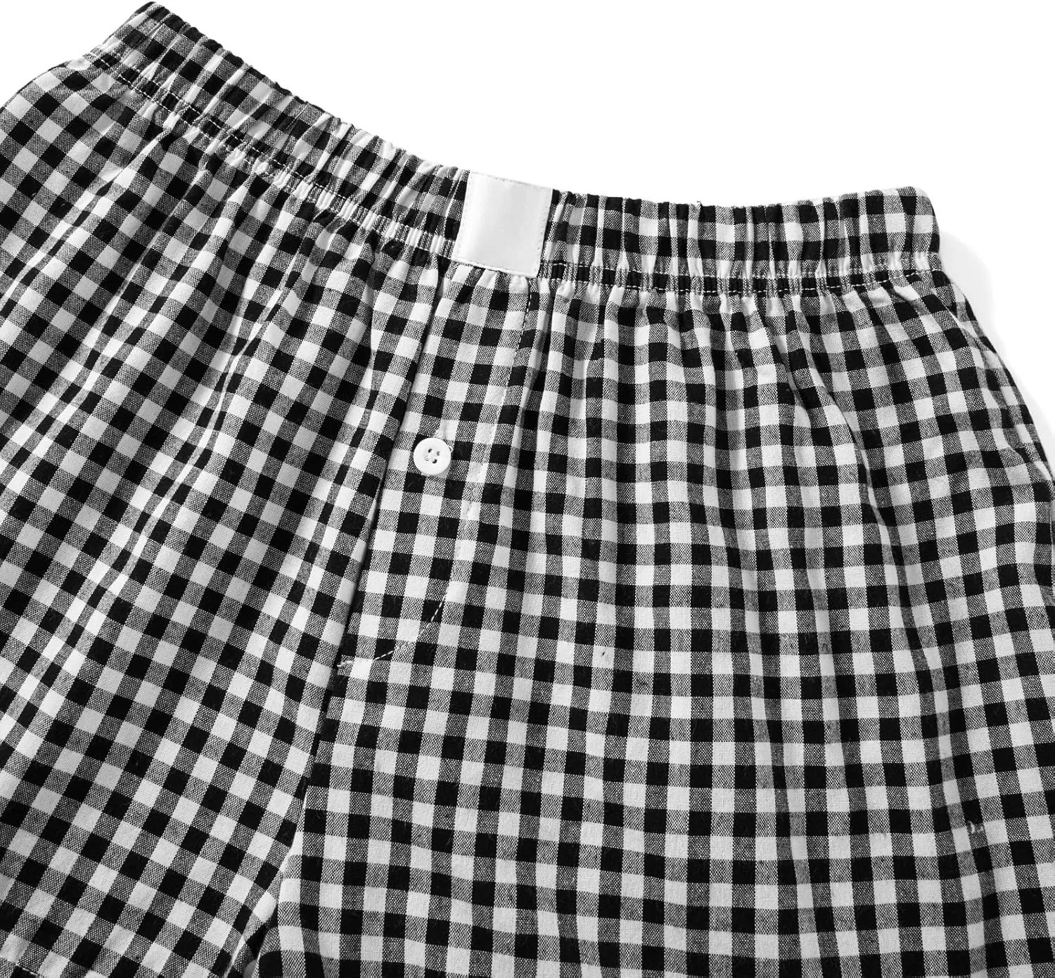 Y2k Women Gingham Boxer Shorts Low Rise Micro Pajamas PJ Sleep Short Pants Plaid Sleepwear Sleeping Lounge Bottoms