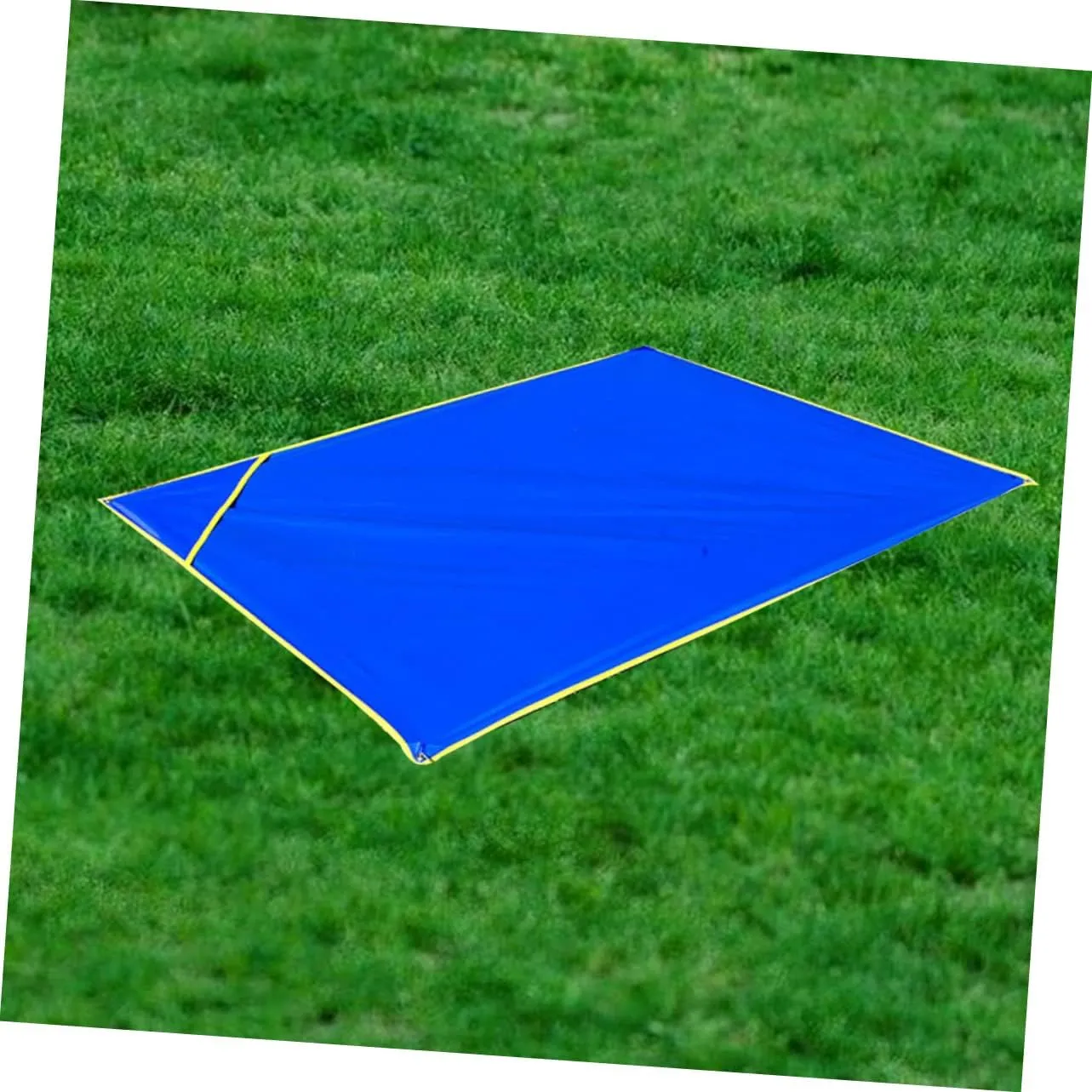 Yardwe 2pcs Portable Camping Tarp Outdoor Blanket for Grass Picnic Rug Oxford Cloth Ground Mat Dark