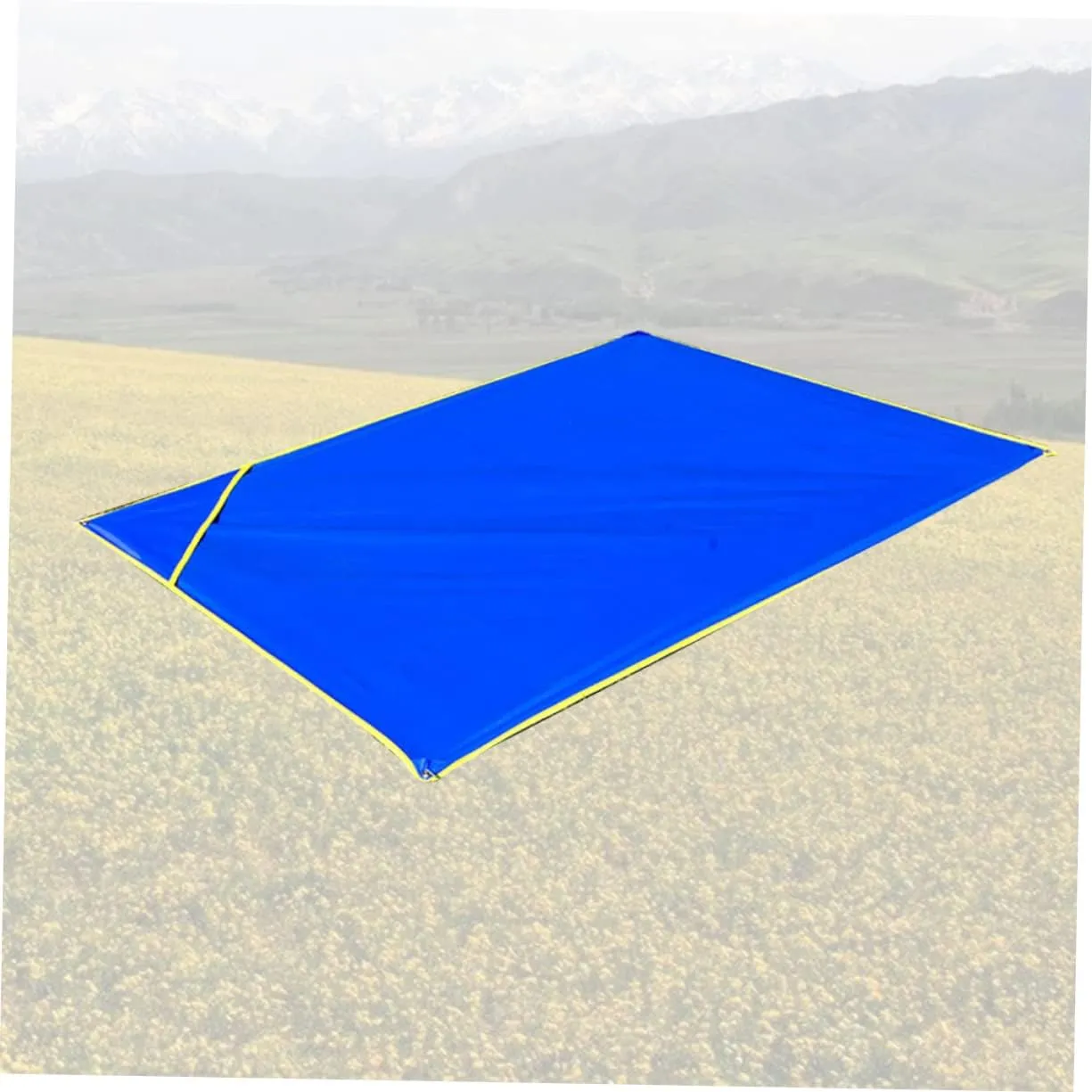 Yardwe 2pcs Portable Camping Tarp Outdoor Blanket for Grass Picnic Rug Oxford Cloth Ground Mat Dark