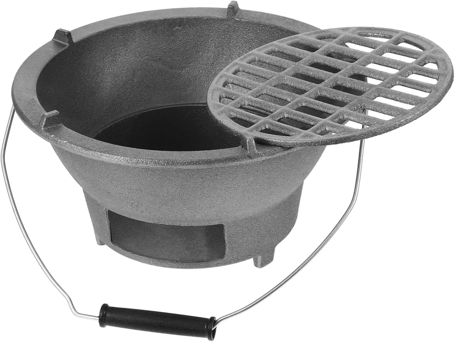 Yardwe Cast Grill Stove Portable for Outdoor Camping Multifunctional Design for Grilling and Heating for Gatherings and Events