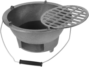 Yardwe Cast Grill Stove Portable for Outdoor Camping Multifunctional Design for Grilling and Heating for Gatherings and Events