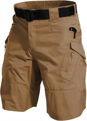 YAXHWIV Men's Hiking Cargo Shorts Lightweight Waterproof Tactical Outdoor Work Shorts with Pockets