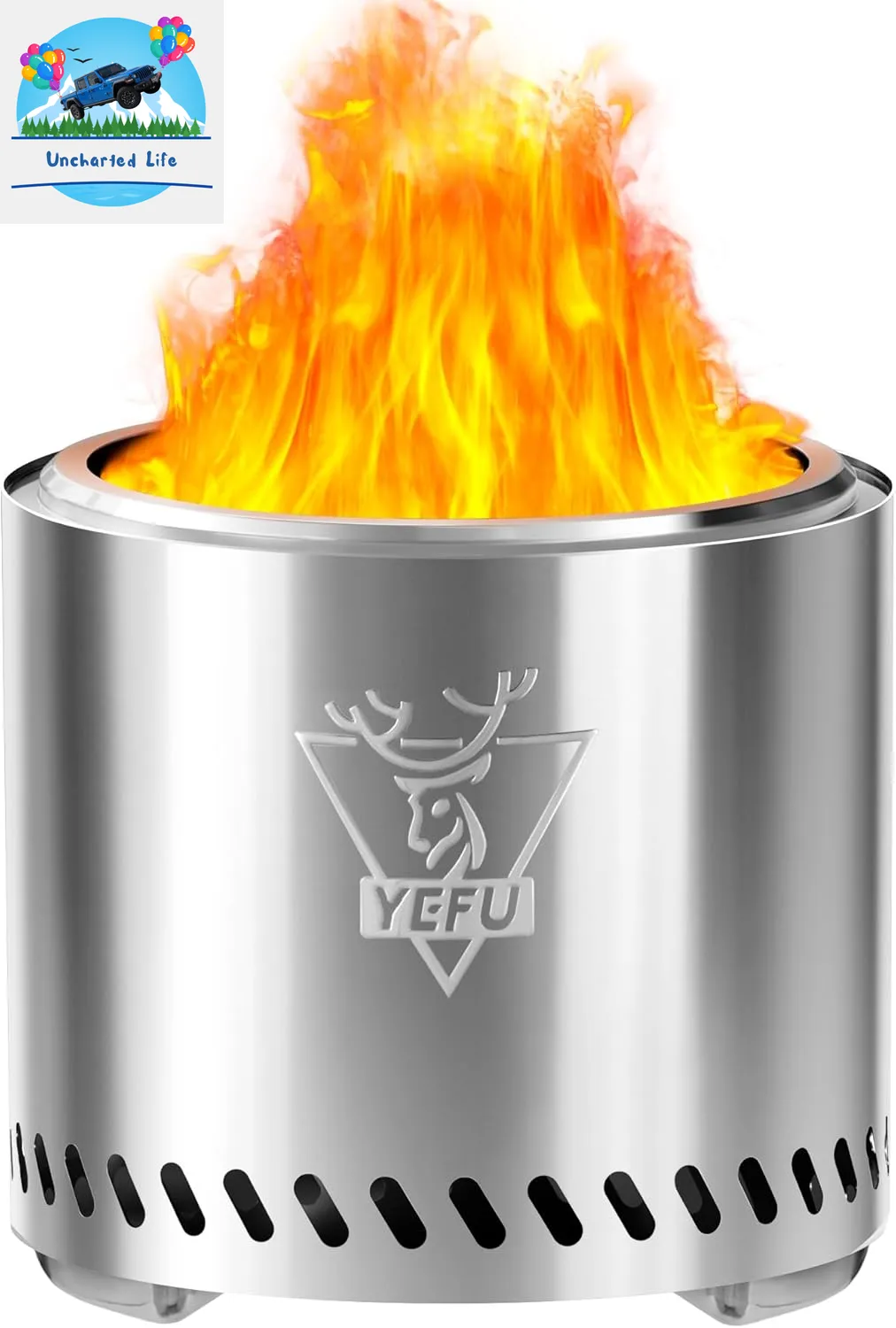 YEFU Tabletop Fire Pit: Portable, Smokeless Outdoor Experience