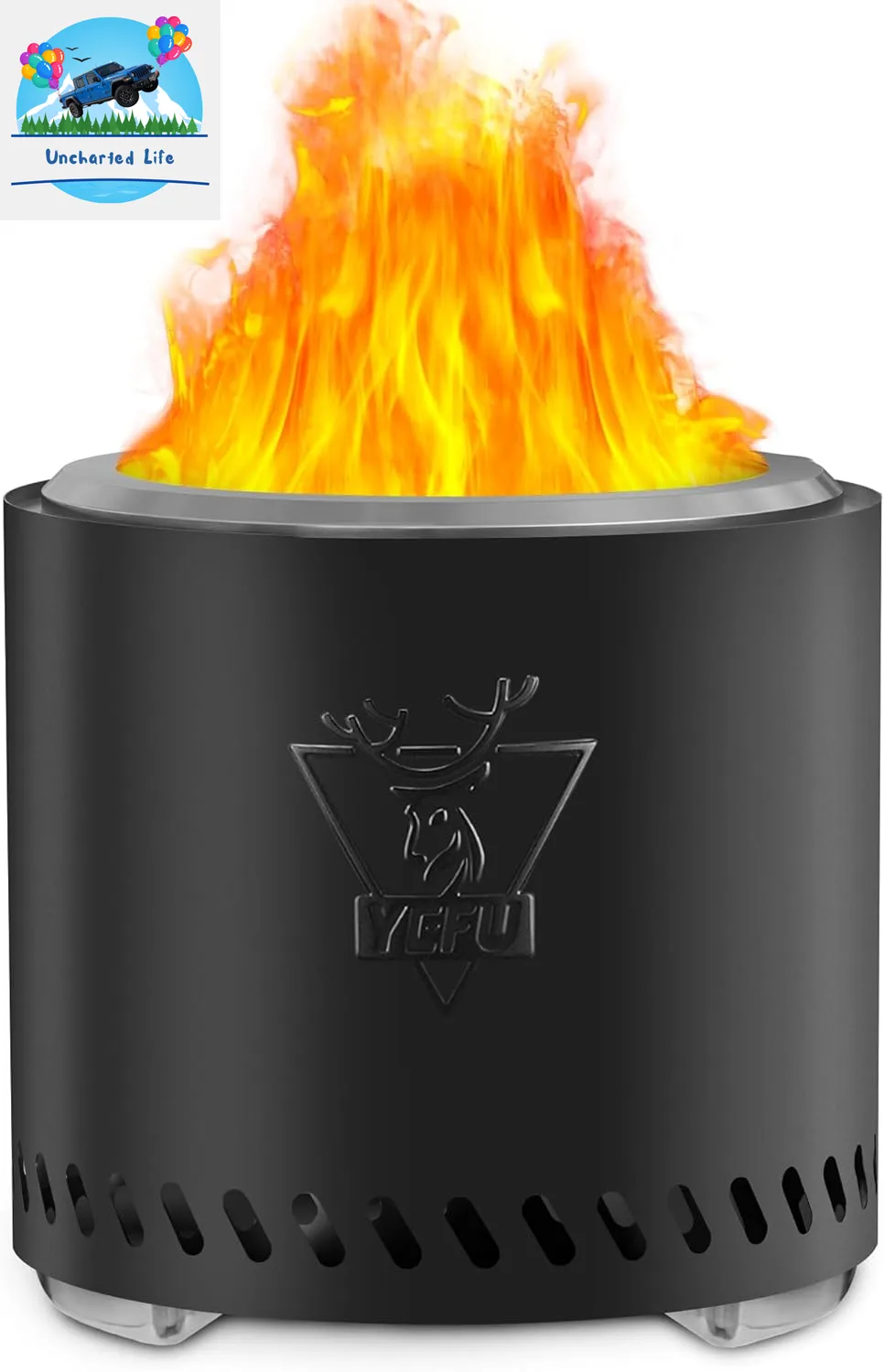 YEFU Tabletop Fire Pit: Portable, Smokeless Outdoor Experience