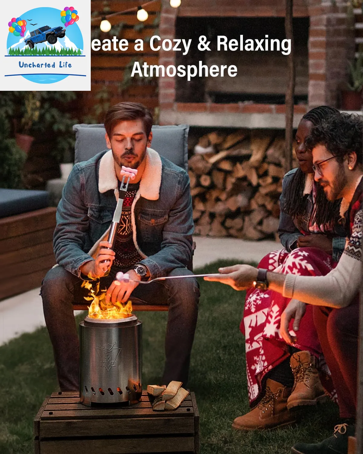 YEFU Tabletop Fire Pit: Portable, Smokeless Outdoor Experience