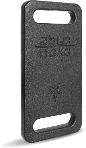 Yes4All Cast Iron Ruck Weight, Weighted Plate for Rucking, Swings, Squat, Strength Training - Multiple Weights: 10LB to 45LB