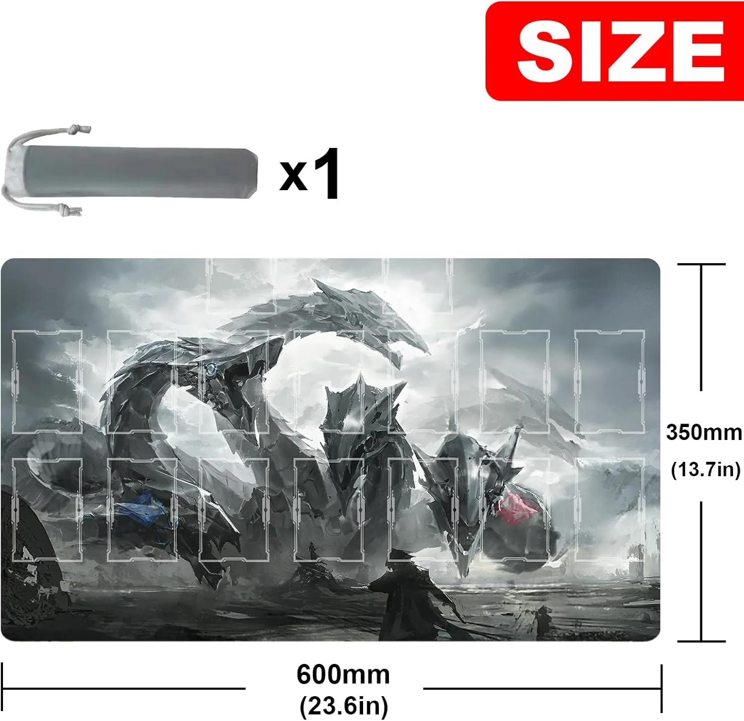 ygo playmat Duel Mat Gaming Competition Pad Mat Card Binder Deck 23.6x13.7in (12)