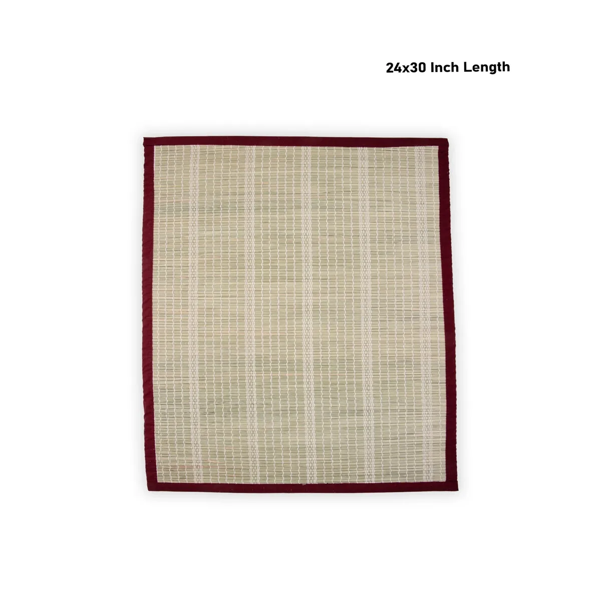 Yoga Mat - 24 x 30 Inches | Aasan Mat/ Darbha Mat/ Pooja Mat for Meditation/ 485 Gms Approx