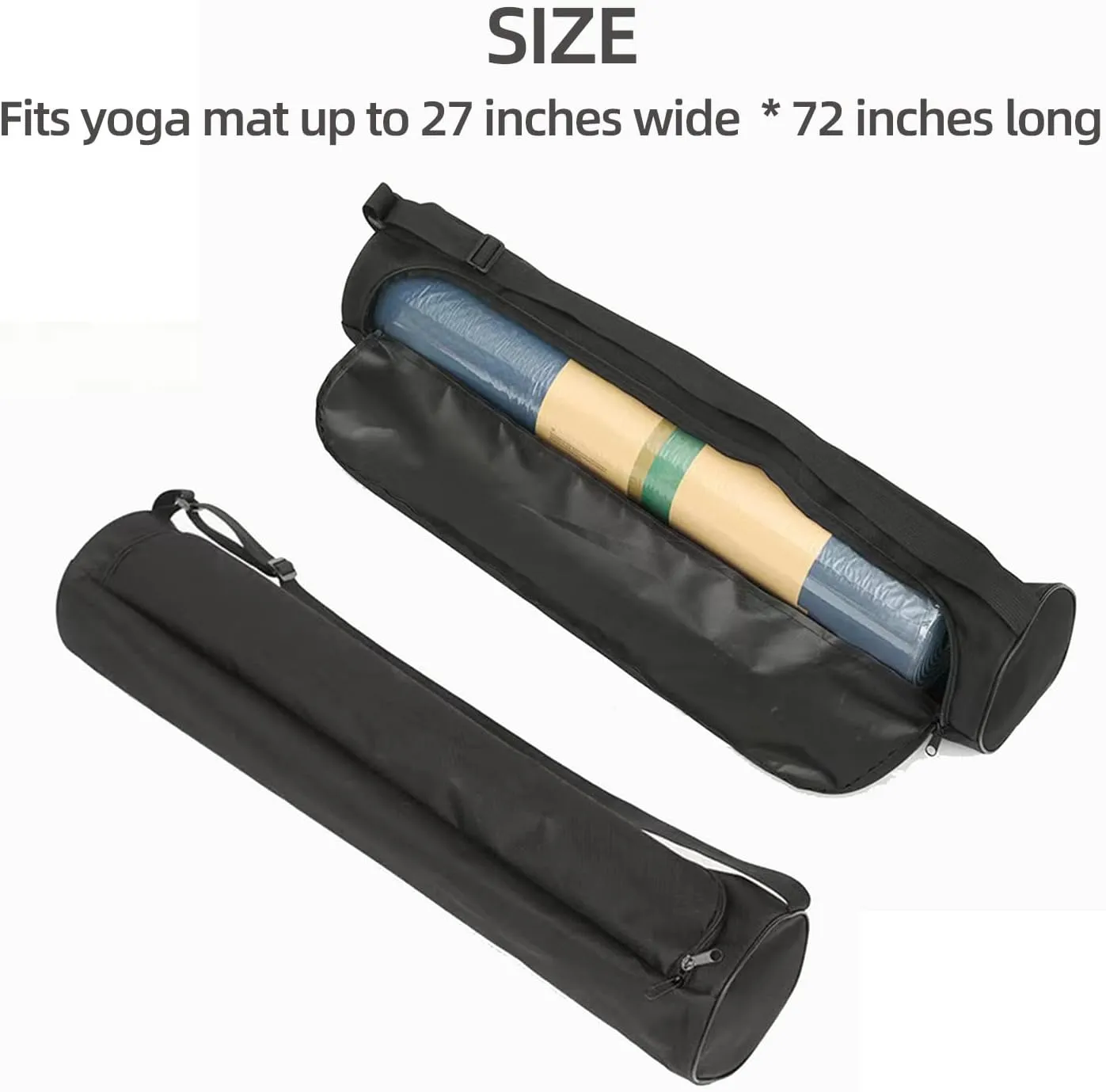 Yoga Mat Bag for Women & Men,Travel Yoga Gym Bag for 1/4" 1/3" Thick Exercise Yoga Mat,Fitness mat bag,sprot mat pouch