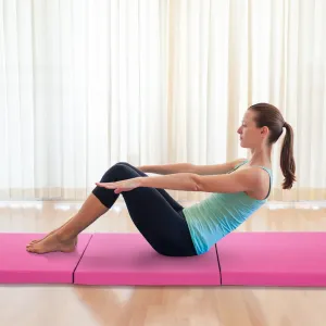 Yoga Mat Thick 2 Inch Workout Flooring for Home Gym - Exercise, Gymnastics, Tumbling, Pilates, Dance Equipment - Foldable Foam Play Mat for Kids and Adults