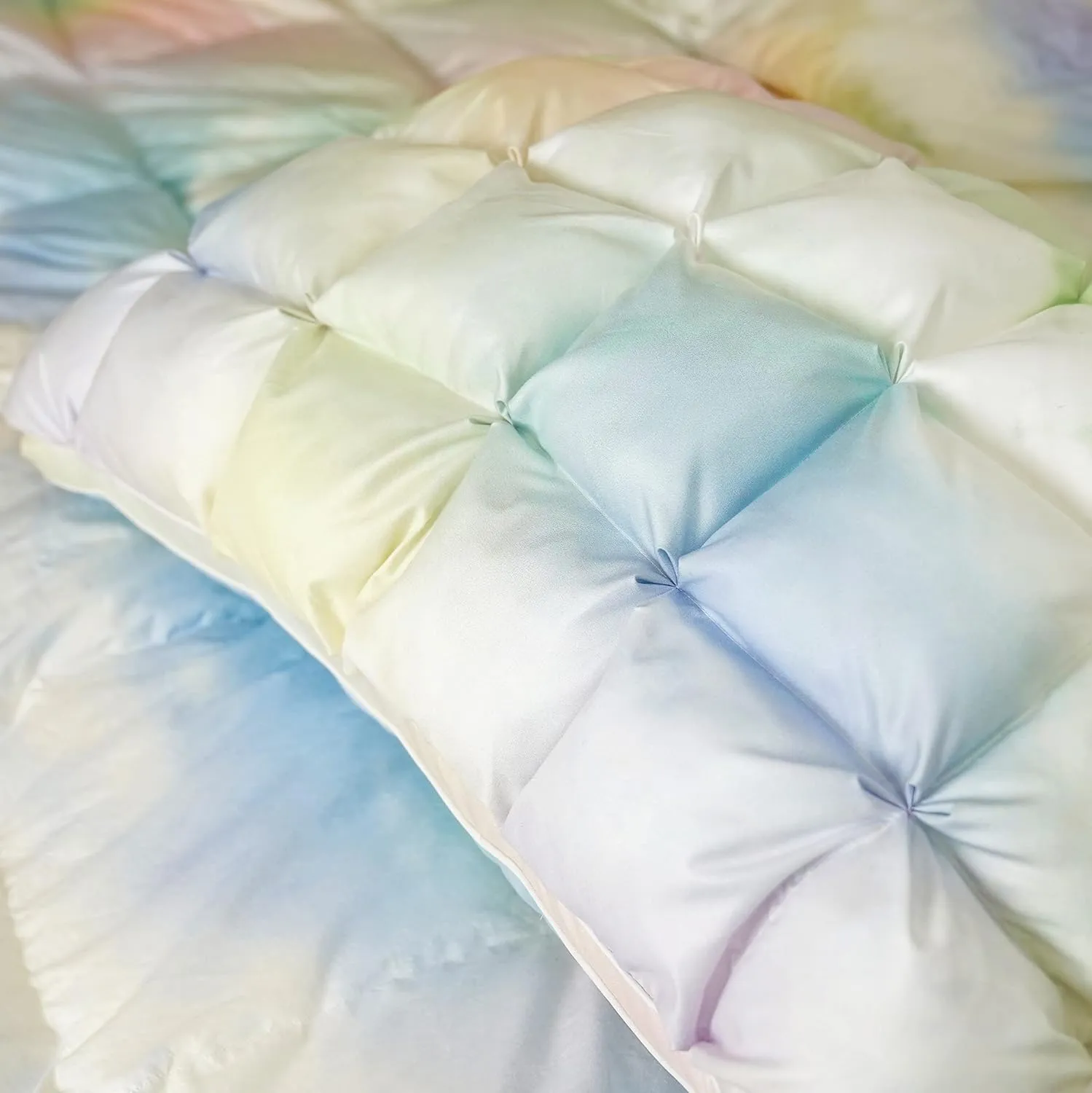 YOUR MOON Soft Pillows for Sleeping, Support Bed Pillows, Fluffy Down Alternative Pillow, Luxury Hotel Gel Pillows for Side Sleeping Standard Size (Rainbow)