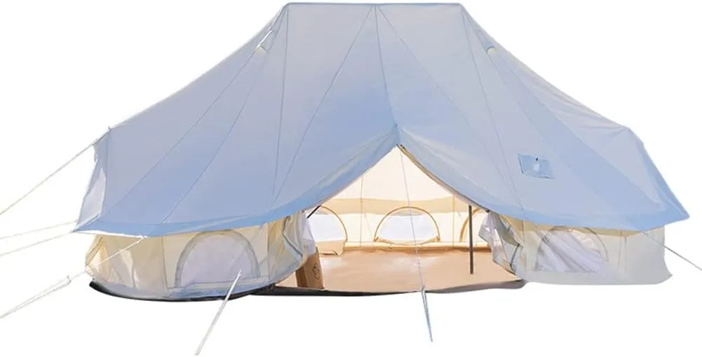 Yurt Tent with Stove Hole for Family Camping Large Space Festival Party Tent Teepee for Carnival Party Music Festival Picnic - Bell Tent 4 Season