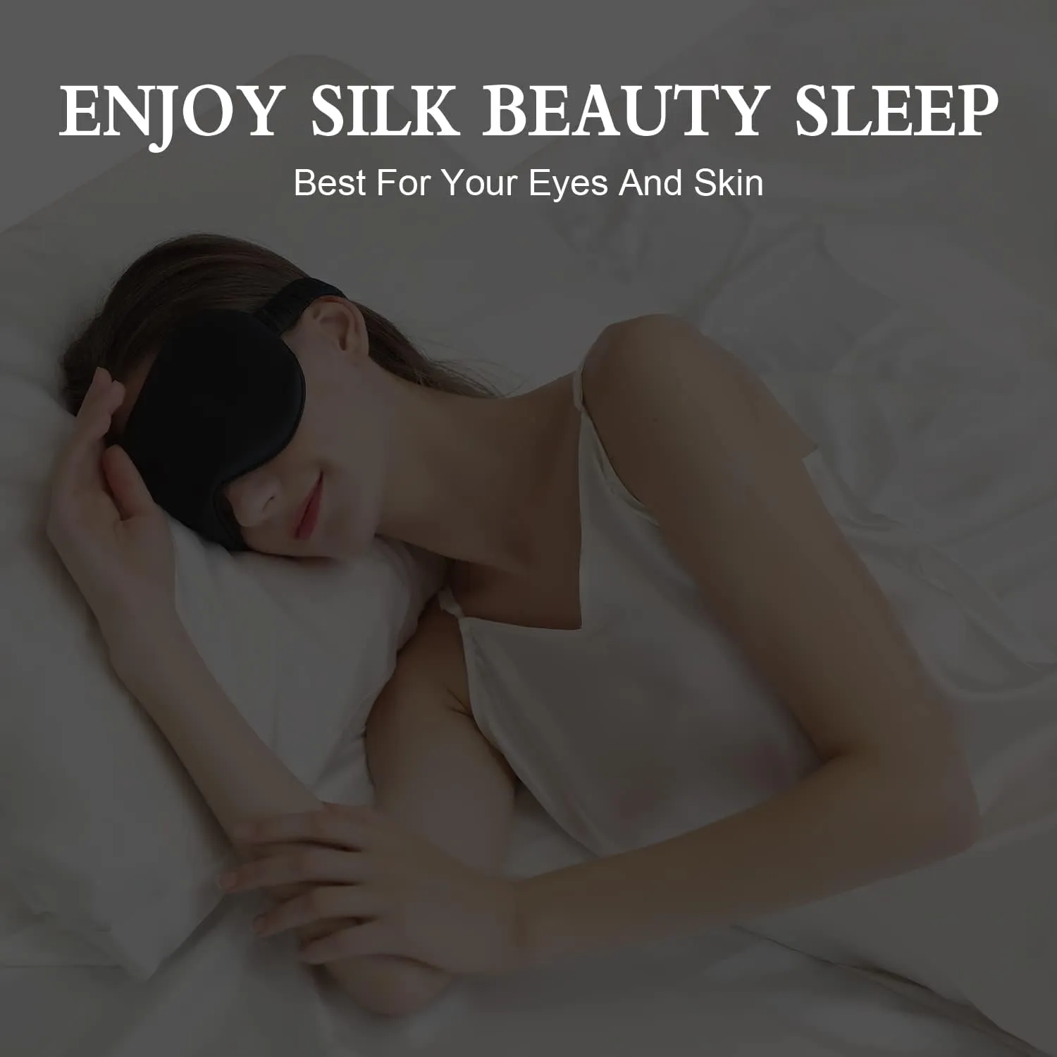 ZIMASILK Adjustable 22 Momme 100% Pure Mulberry Silk Sleep Mask, 3D Contoured Cup Eye Mask for Sleeping, Super Soft Breathable Blindfold, Perfect Blocks Light for Sleeping (Burgundy)