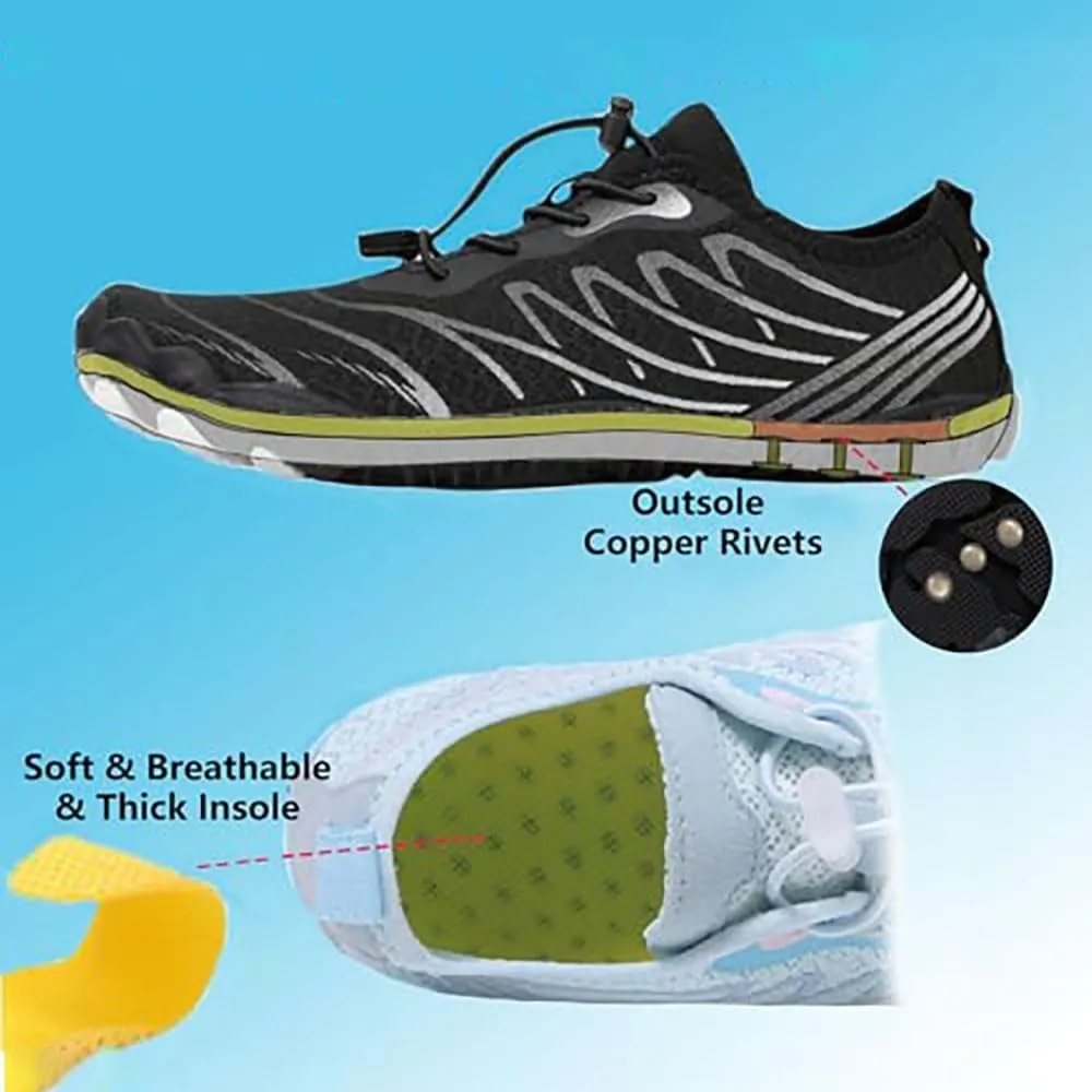 Zureto Grounding Shoes with Copper, Grounded Barefoot Footwear Hike Shoes for Womens Mens Soft Comfortable